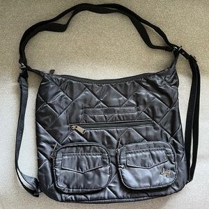 LUG Zipliner 2 Convertible Backpack/Shoulder/Cross Body Bag Black